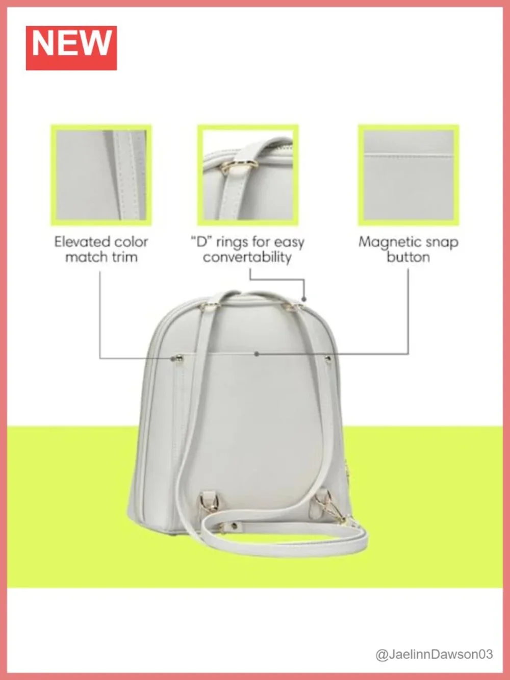 Convertible Backpack Purse Vegan Leather Faux Leather Women's Shoulder Bag